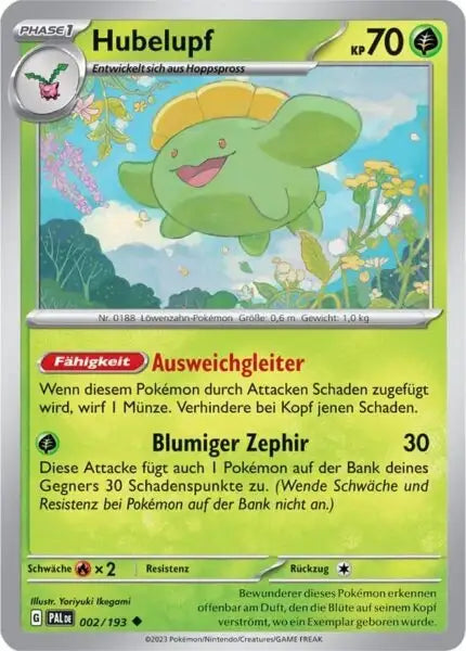 Hubelupf 002/193 – Pokémon Entwicklungen in Paldea Karte