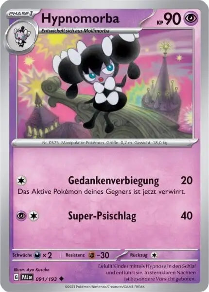 Hypnomorba 091/193 – Pokémon Entwicklungen in Paldea Karte