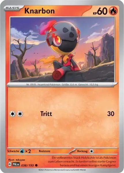 Knarbon 038/193 – Pokémon Entwicklungen in Paldea Karte