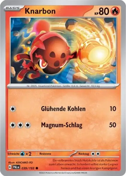 Knarbon 039/193 – Pokémon Entwicklungen in Paldea Karte