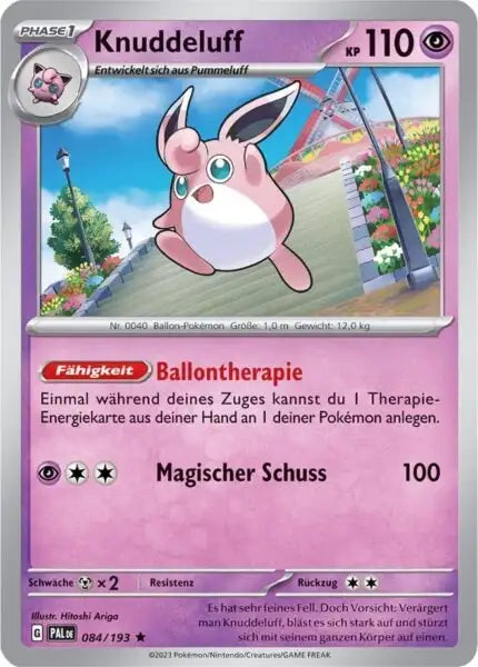 Knudeluff 084/193 – Pokémon Entwicklungen in Paldea Karte