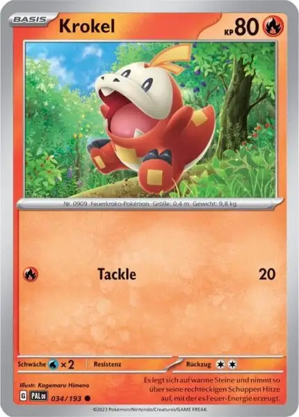 Krokel 034/193 – Pokémon Entwicklungen in Paldea Karte