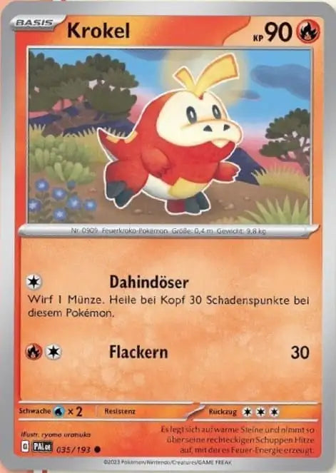 Krokel 035/193 – Pokémon Entwicklungen in Paldea Karte