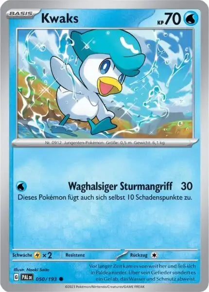Kwaks 050/193 – Pokémon Entwicklungen in Paldea Karte