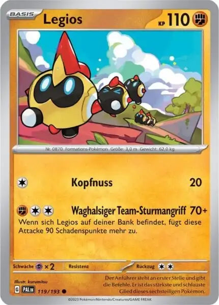 Legios 119/193 – Pokémon Entwicklungen in Paldea Karte