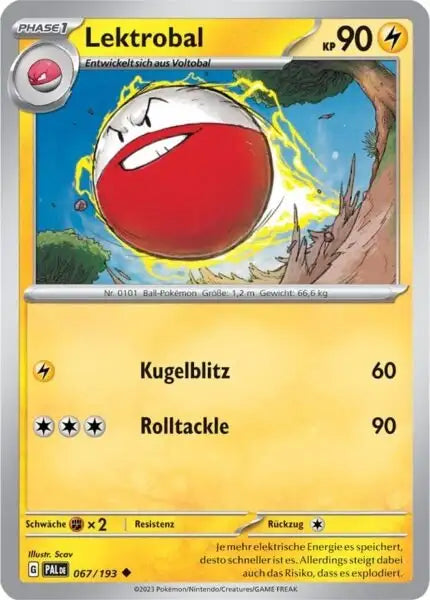 Lektrobal 067/193 – Pokémon Entwicklungen in Paldea Karte