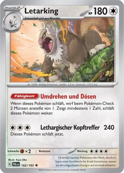 Letarking 162/193 – Pokémon Entwicklungen in Paldea Karte