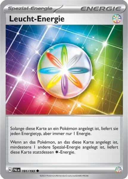 Leucht Energie 191/193 – Pokémon Entwicklungen in Paldea Karte