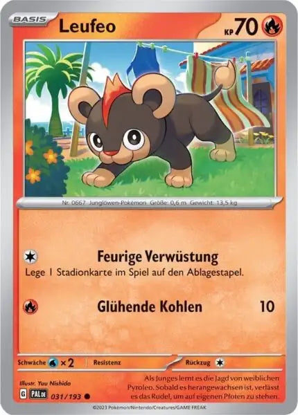 Leufeo 031/193 – Pokémon Entwicklungen in Paldea Karte