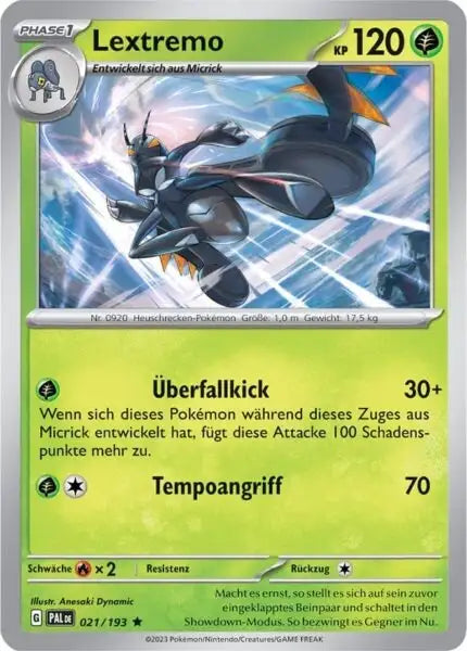 Lextremo 021/193 – Pokémon Entwicklungen in Paldea Karte