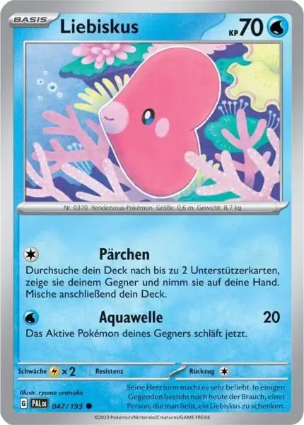 Liebiskus 047/193 – Pokémon Entwicklungen in Paldea Karte