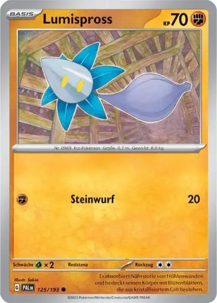 Lumispross 125/193 – Pokémon Entwicklungen in Paldea Karte