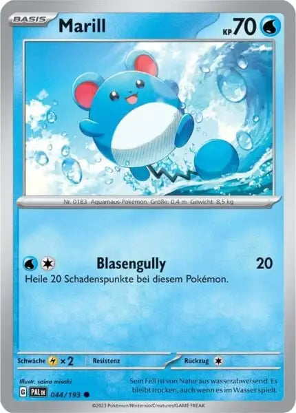 Marill 044/193 – Pokémon Entwicklungen in Paldea Karte