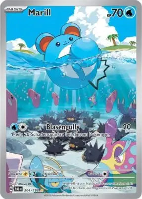 Marill 204/193 – Pokémon Entwicklungen in Paldea Karte