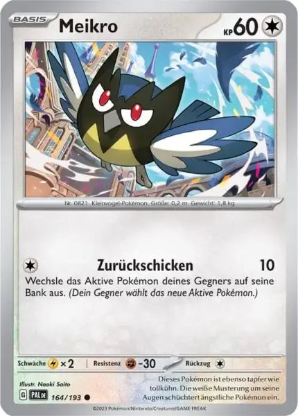Meikro 164/193 – Pokémon Entwicklungen in Paldea Karte