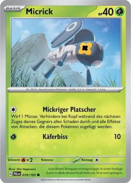 Micrick 019/193 – Pokémon Entwicklungen in Paldea Karte