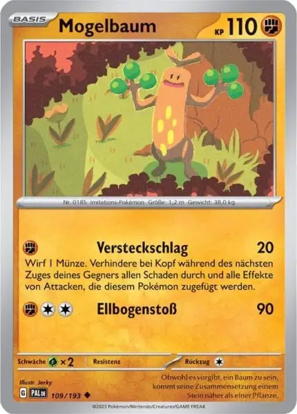 Mogelbaum 109/193 – Pokémon Entwicklungen in Paldea Karte
