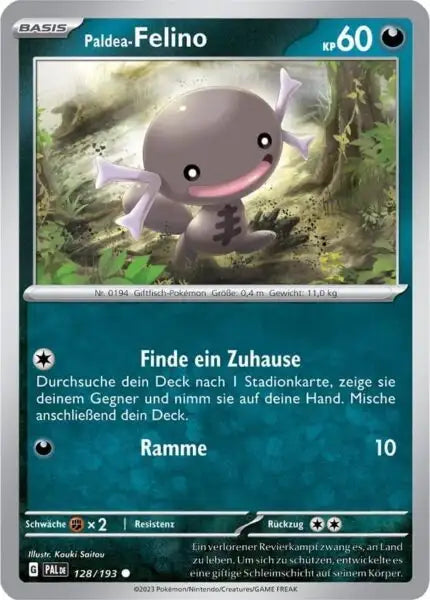 Palda Felino 128/193 – Pokémon Entwicklungen in Paldea Karte
