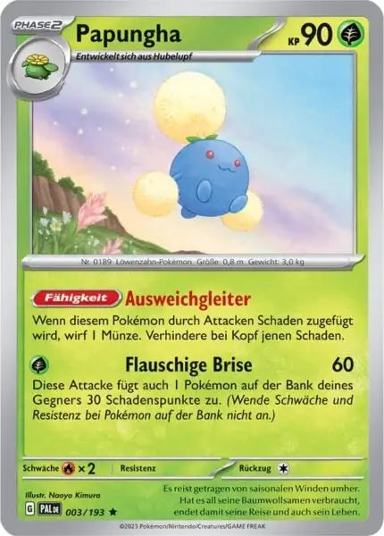 Papungha 003/193 – Pokémon Entwicklungen in Paldea Karte