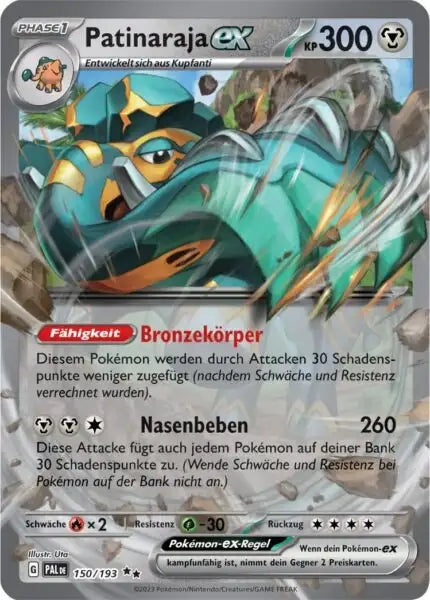 Patinaraja ex 150/193 – Pokémon Entwicklungen in Paldea Karte