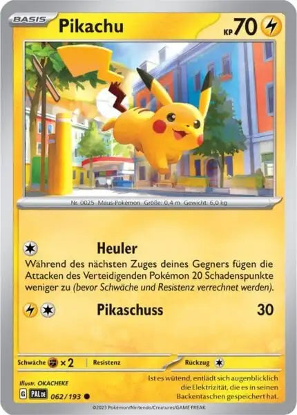 Pikachu 062/193 – Pokémon Entwicklungen in Paldea Karte