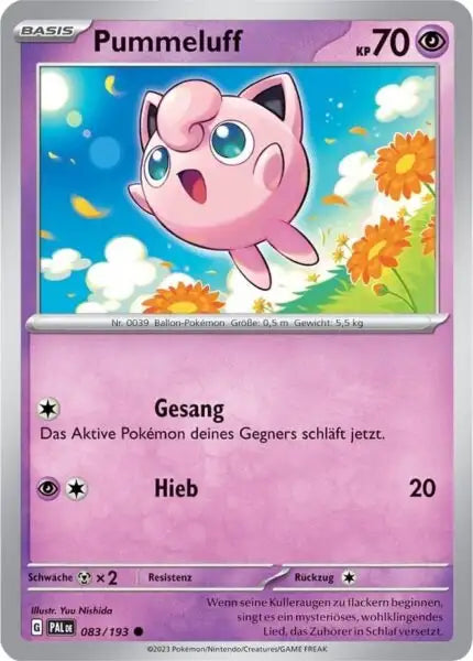 Pummeluff 083/193 – Pokémon Entwicklungen in Paldea Karte