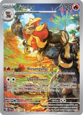 Pyroleo 200/193 – Pokémon Entwicklungen in Paldea Karte