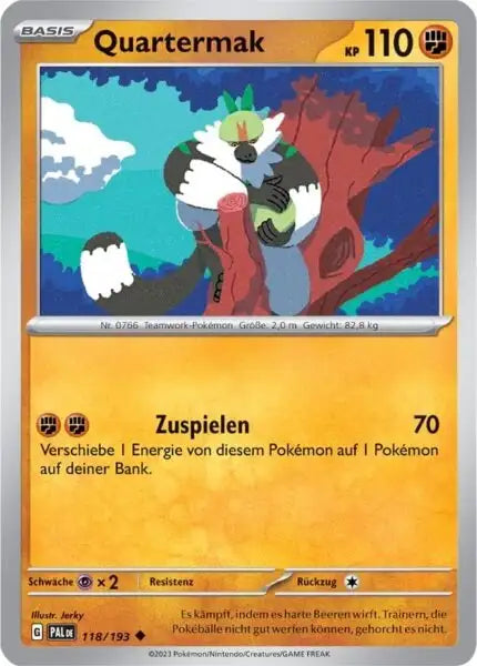 Quartermak 118/193 – Pokémon Entwicklungen in Paldea Karte