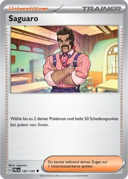 Saguaro 187/193 – Pokémon Entwicklungen in Paldea Karte
