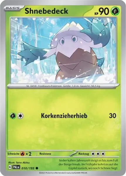 Shnebedeck 010/193 – Pokémon Entwicklungen in Paldea Karte