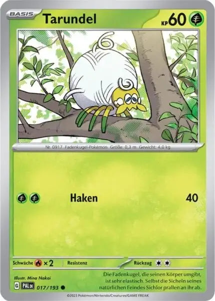 Tarundel 017/193 – Pokémon Entwicklungen in Paldea Karte