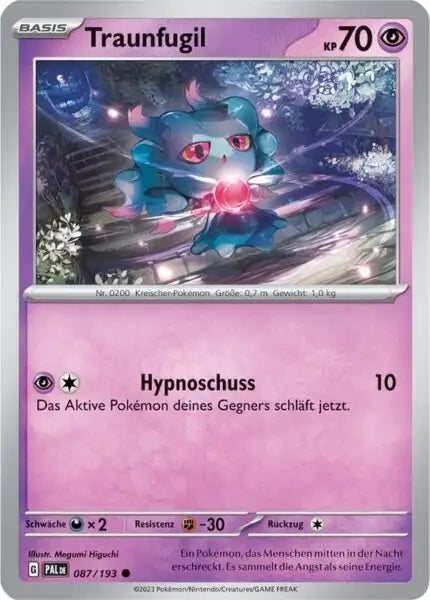 Traunfugil 087/193 – Pokémon Entwicklungen in Paldea Karte