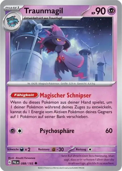Traunmagil 088/193 – Pokémon Entwicklungen in Paldea Karte
