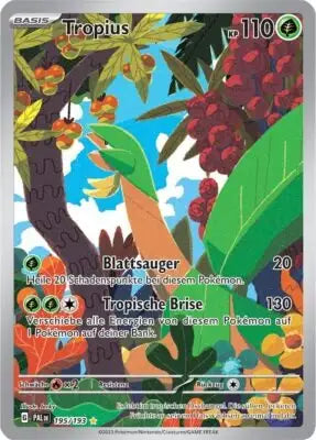 Tropius 195/193 – Pokémon Entwicklungen in Paldea Karte