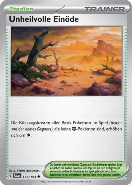 Unheilvolle Einoede 175/193 – Pokémon Entwicklungen in Paldea Karte