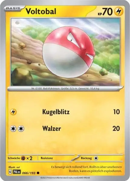 Voltobal 066/193 – Pokémon Entwicklungen in Paldea Karte