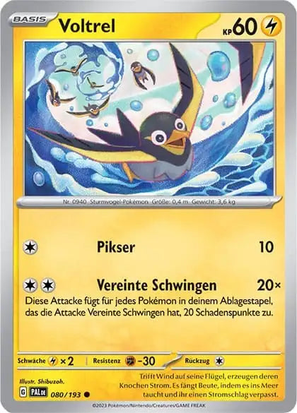 Voltrel 080/193 – Pokémon Entwicklungen in Paldea Karte