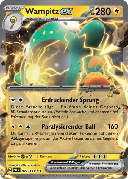 Wampitz ex 079/193 – Pokémon Entwicklungen in Paldea Karte