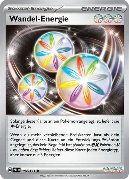 Wandel Energie 192/193 – Pokémon Entwicklungen in Paldea Karte