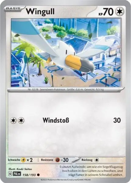 Wingull 158/193 – Pokémon Entwicklungen in Paldea Karte