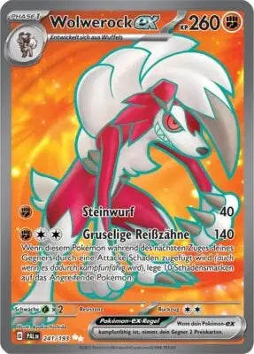 Wolwerock ex 241/193 – Pokémon Entwicklungen in Paldea Karte