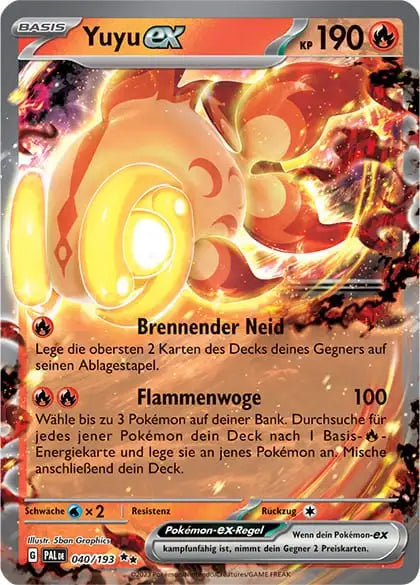 Yuyu ex 040/193 – Pokémon Entwicklungen in Paldea Karte