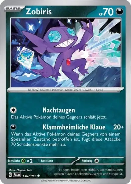 Zobiris 136/193 – Pokémon Entwicklungen in Paldea Karte