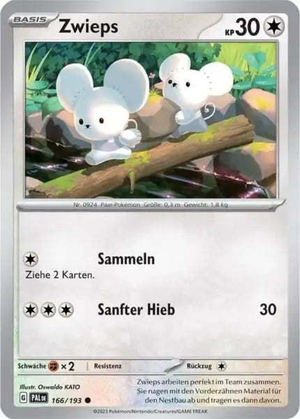 Zwieps 166/193 – Pokémon Entwicklungen in Paldea Karte