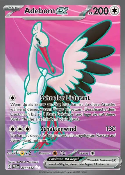 Adebom ex PAR DE 234/182 – Pokémon Paradoxrift Karte