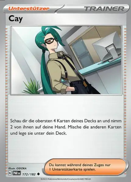 Cay PAR DE 172/182 – Pokémon Paradoxrift Karte