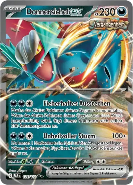 Donnersichel ex PAR 124/182 – Pokémon Paradoxrift Karte