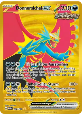 Donnersichel ex PAR DE 262/182 – Pokémon Paradoxrift Karte