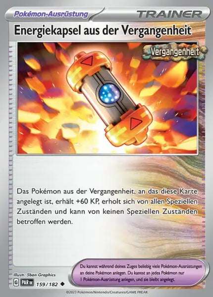 Energiekapsel aus der Vergangenheit PAR DE 159/182 – Pokémon Paradoxrift Karte