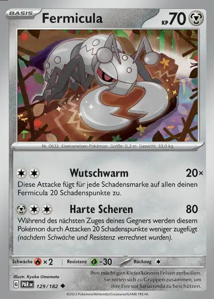 Fermicula PAR DE 129/182 – Pokémon Paradoxrift Karte